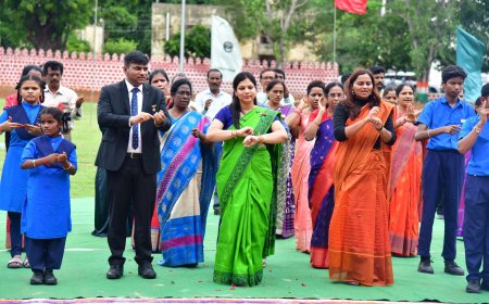 True Leadership in Action: Collector Pamela Satpathy Renders National Anthem in Sign Language at Karimnagar